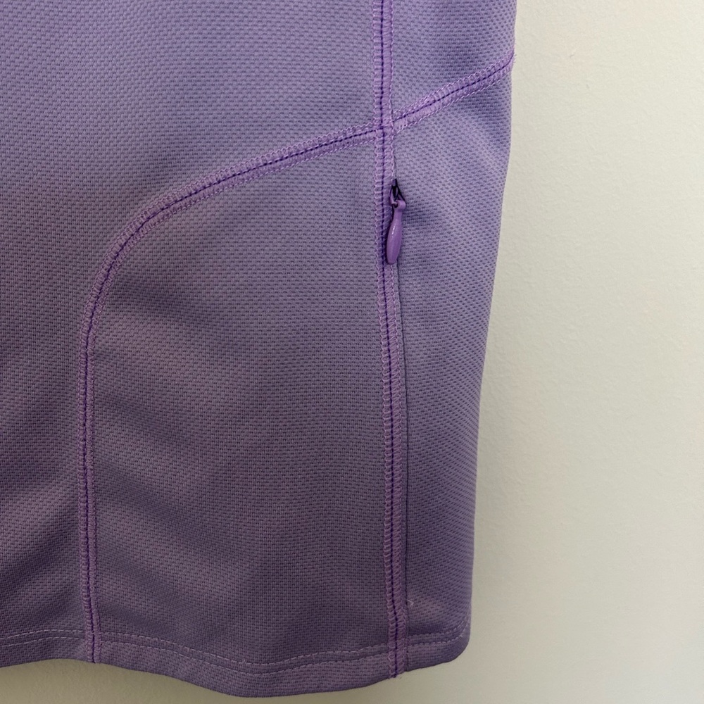 L.L. Bean Athletic Tank Top Purple Small Back Zip Pocket Mesh Activewear - Picture 6 of 6